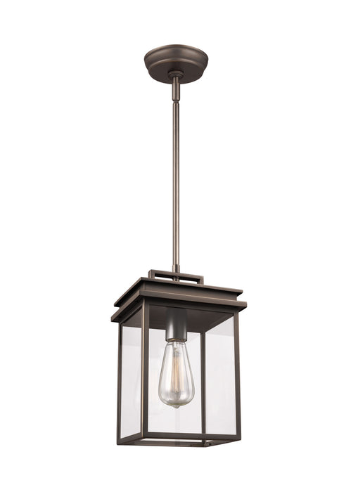 Generation Lighting - OL13609ANBZ - One Light Outdoor Pendant - GLENVIEW - Antique Bronze