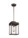 Generation Lighting - OL13609ANBZ - One Light Outdoor Pendant - GLENVIEW - Antique Bronze