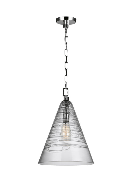 Generation Lighting - P1445CH - One Light Pendant - Elmore - Chrome