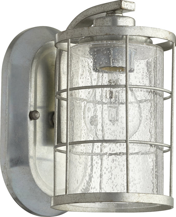 Quorum - 5464-1-7 - One Light Wall Mount - Ellis - Tumbled Steel