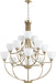 Quorum - 6059-15-60 - 15 Light Chandelier - Enclave - Aged Silver Leaf