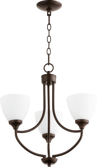 Quorum - 6059-3-86 - Three Light Chandelier - Enclave - Oiled Bronze