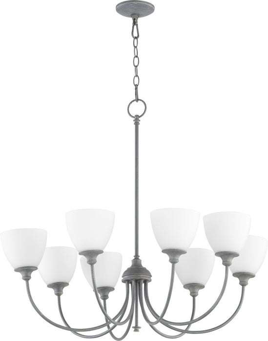 Quorum - 6109-8-17 - Eight Light Chandelier - Celeste - Zinc