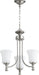 Quorum - 6122-3-65 - Three Light Chandelier - Rossington - Satin Nickel