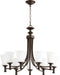 Quorum - 6122-9-86 - Nine Light Chandelier - Rossington - Oiled Bronze