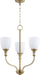 Quorum - 6811-3-80 - Three Light Chandelier - Richmond - Aged Brass