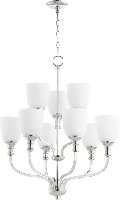 Quorum - 6811-9-62 - Nine Light Chandelier - Richmond - Polished Nickel