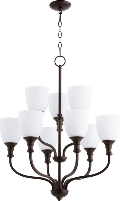 Quorum - 6811-9-86 - Nine Light Chandelier - Richmond - Oiled Bronze