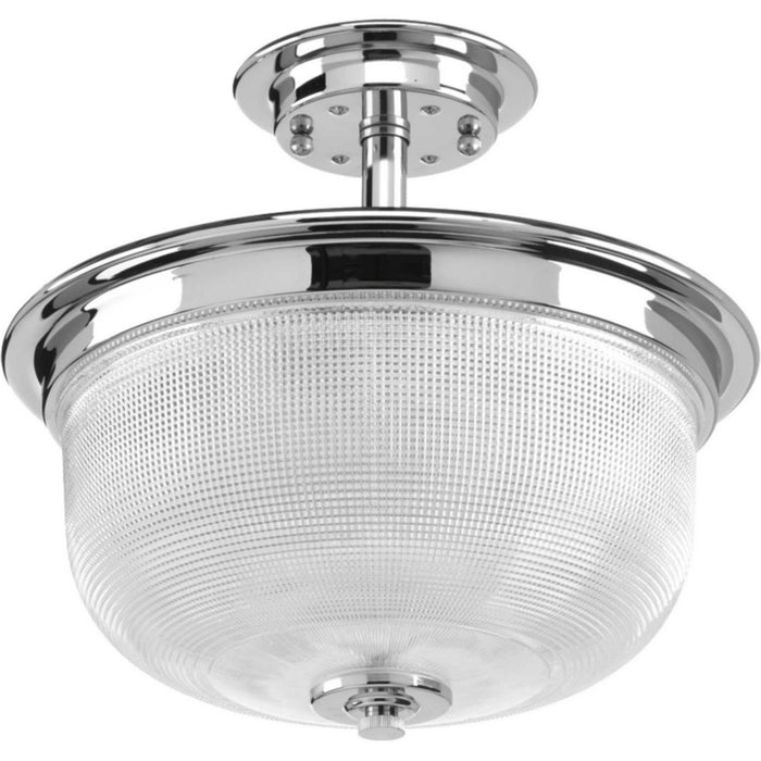 Two Light Semi-Flush Convertible from the Archie collection in Polished Chrome finish
