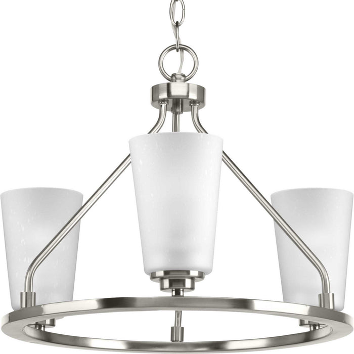 Three Light Semi-Flush Convertible from the Debut collection in Brushed Nickel finish