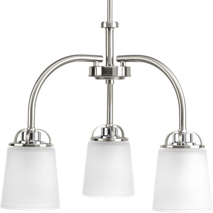 Progress Lighting - P400008-009 - Three Light Chandelier - West Village - Brushed Nickel