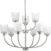 Progress Lighting - P400010-009 - Nine Light Chandelier - West Village - Brushed Nickel