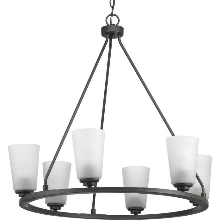 Six Light Chandelier from the Debut collection in Graphite finish