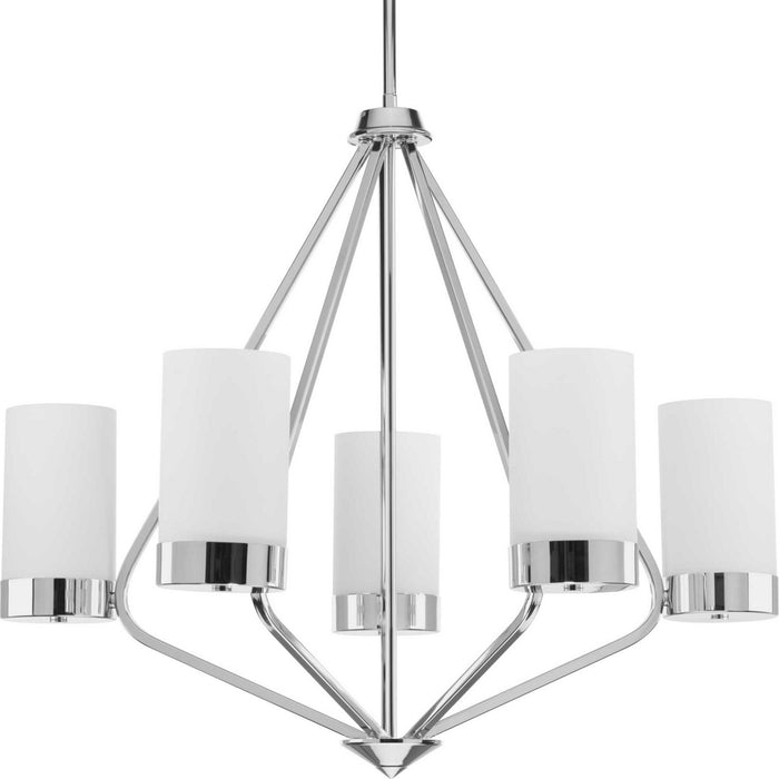 Progress Lighting - P400022-015 - Five Light Chandelier - Elevate - Polished Chrome