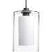 Progress Lighting - P500019-143 - One Light Pendant - Double Glass - Graphite