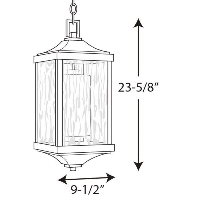 One Light Hanging Lantern from the Devereux collection in Antique Bronze finish