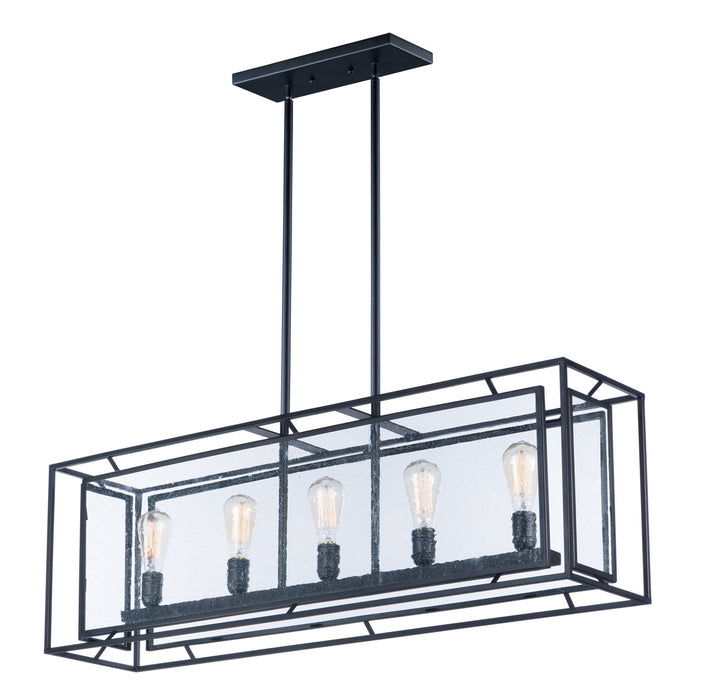 Five Light Chandelier from the Era collection in Black finish