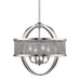 Golden - 3167-4P PW-PW - Four Light Chandelier - Colson - Pewter