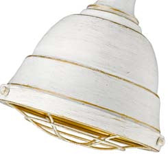 One Light Mini Pendant from the Bartlett collection in French White finish