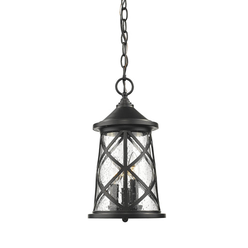 Millennium - 2504-PBK - Three Light Outdoor Hanging Lantern - Gordon - Powder Coat Black