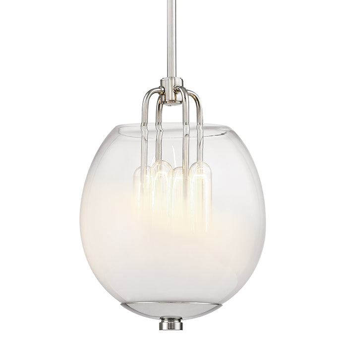 Hudson Valley - 5709-PN - Four Light Pendant - Sawyer - Polished Nickel