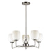 Forte - 2588-05-55 - Five Light Chandelier - Brushed Nickel