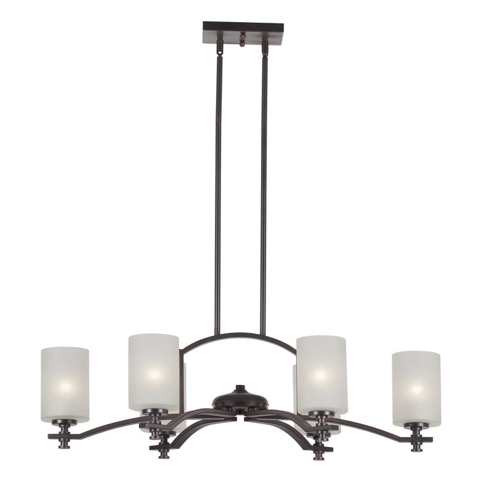 Forte - 2625-06-32 - Six Light Chandelier - Antique Bronze