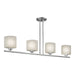 Forte - 2626-04-55 - Four Light Island Pendant - Brushed Nickel