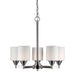 Forte - 2643-05-55 - Five Light Chandelier - Brushed Nickel