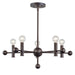 Forte - 7058-05-32 - Five Light Chandelier - Antique Bronze