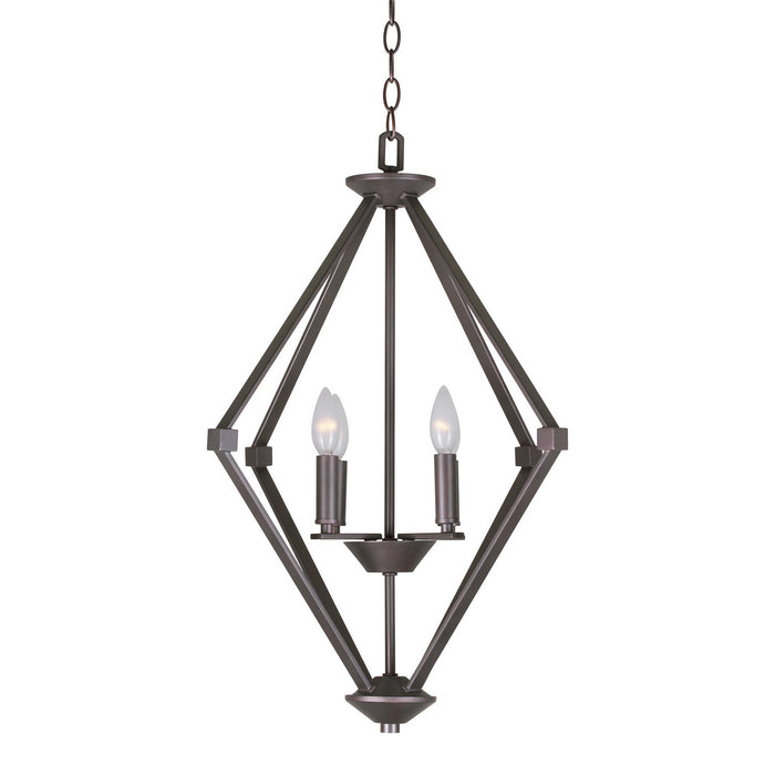 Forte - 7062-04-32 - Four Light Chandelier - Antique Bronze