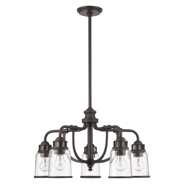 Five Light Chandelier from the Lawrenceville collection in Bronze finish