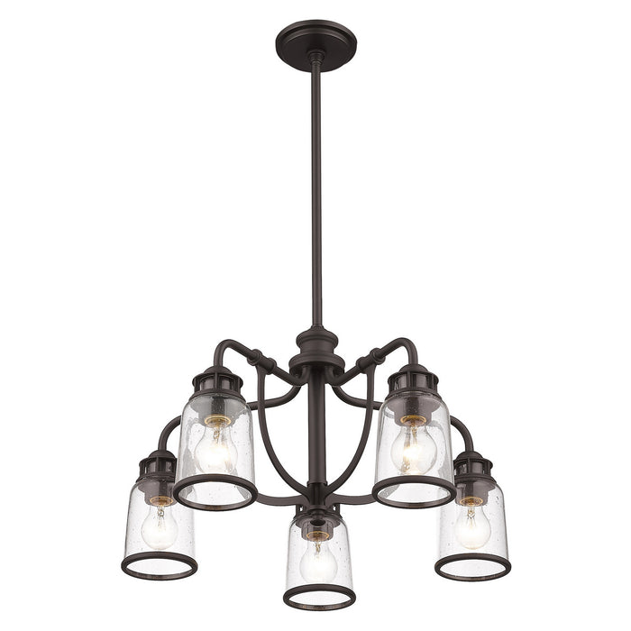 Five Light Chandelier from the Lawrenceville collection in Bronze finish