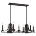 Livex Lighting - 40057-07 - Nine Light Linear Chandelier - Trumbull - Bronze