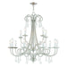 Livex Lighting - 40879-91 - 15 Light Foyer Chandelier - Daphne - Brushed Nickel