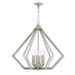 Livex Lighting - 40926-91 - Six Light Chandelier - Prism - Brushed Nickel