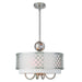 Livex Lighting - 41104-91 - Five Light Pendant - Arabesque - Brushed Nickel