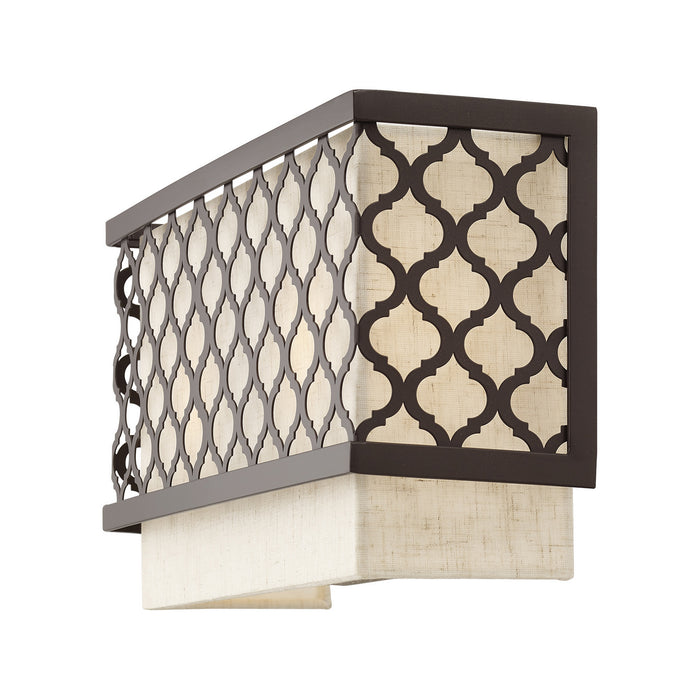 Two Light Wall Sconce from the Arabesque collection in English Bronze finish