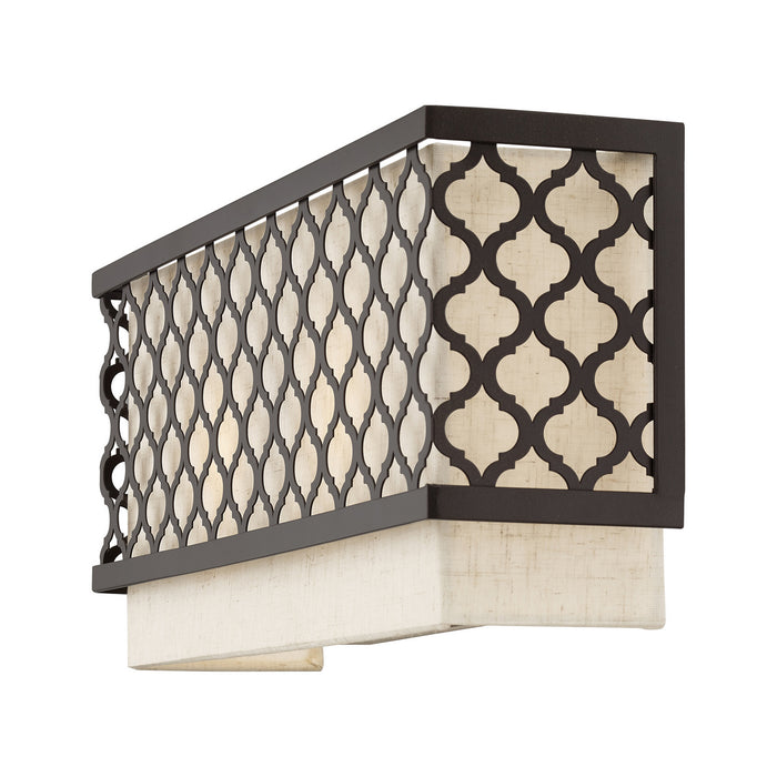 Two Light Wall Sconce from the Arabesque collection in English Bronze finish