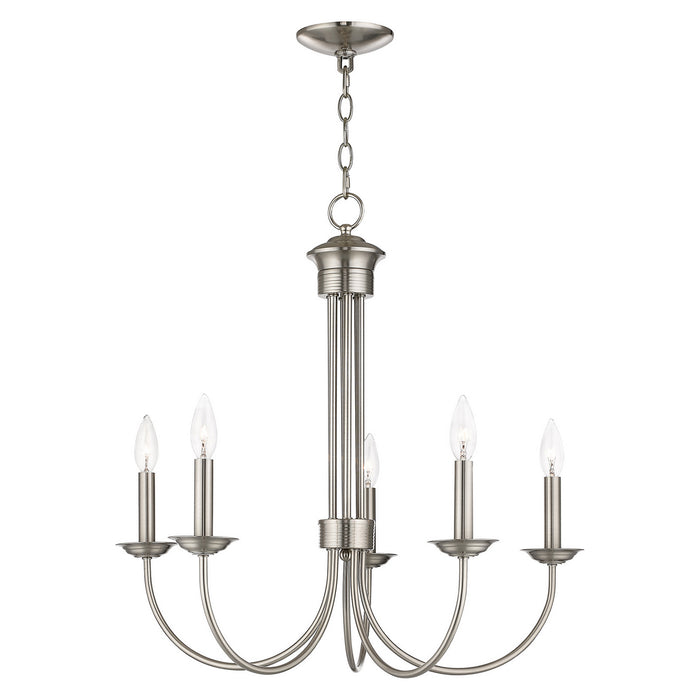 Livex Lighting - 42685-91 - Five Light Chandelier - Estate - Brushed Nickel