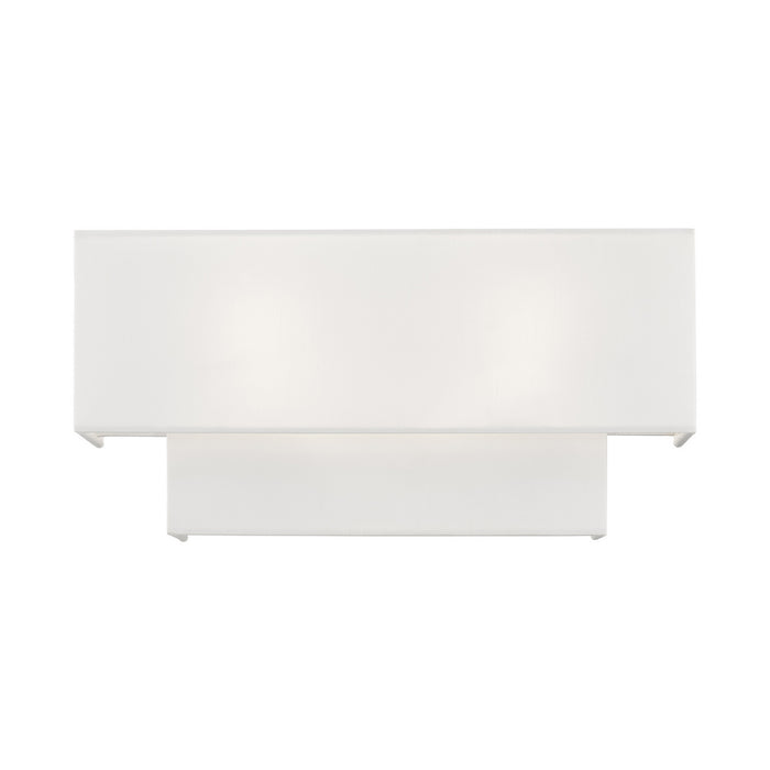 Two Light Wall Sconce from the Claremont collection in Brushed Nickel finish