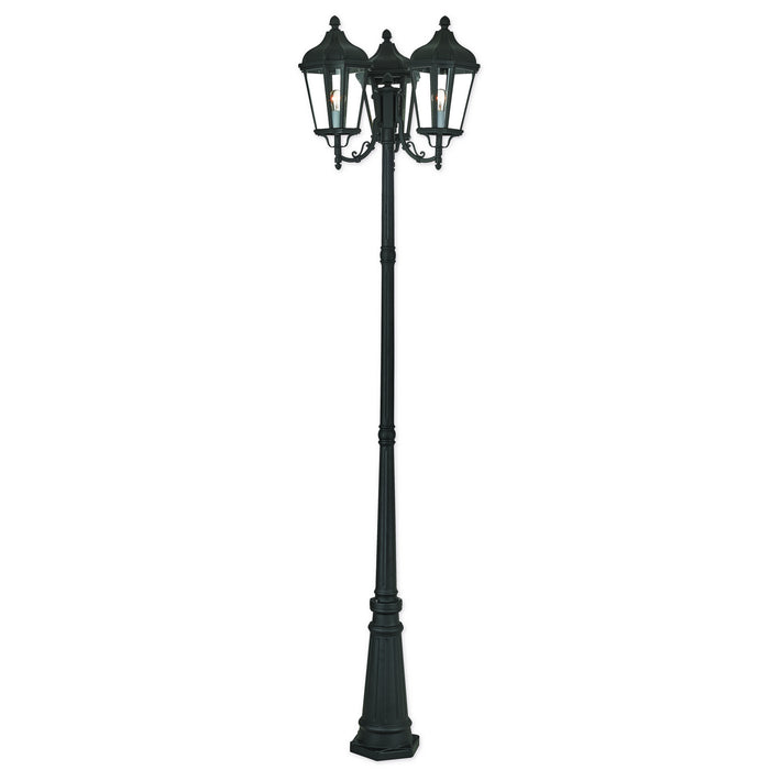 Livex Lighting - 76198-14 - Three Light Outdoor Post Mount - Morgan - Textured Black