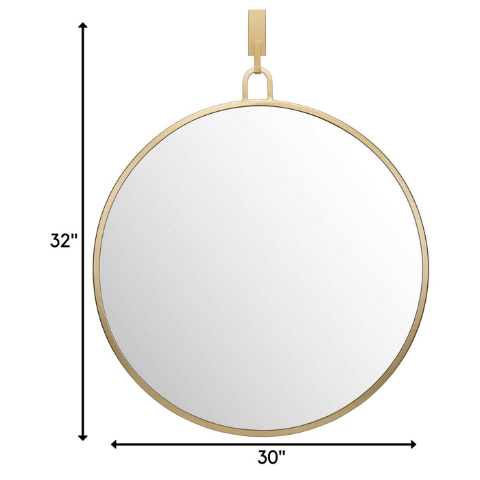 Mirror from the Stopwatch collection in Gold finish