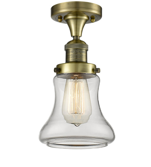 Innovations - 517-1CH-AB-G192 - One Light Semi-Flush Mount - Franklin Restoration - Antique Brass