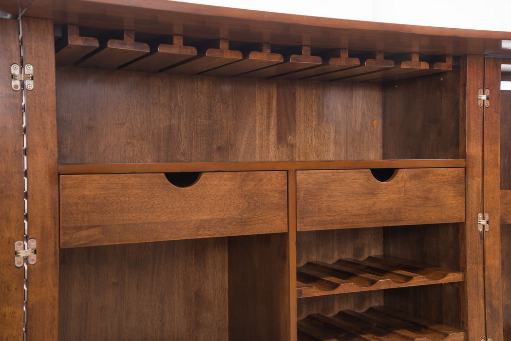 Bar Cabinet from the Linea collection in Walnut finish