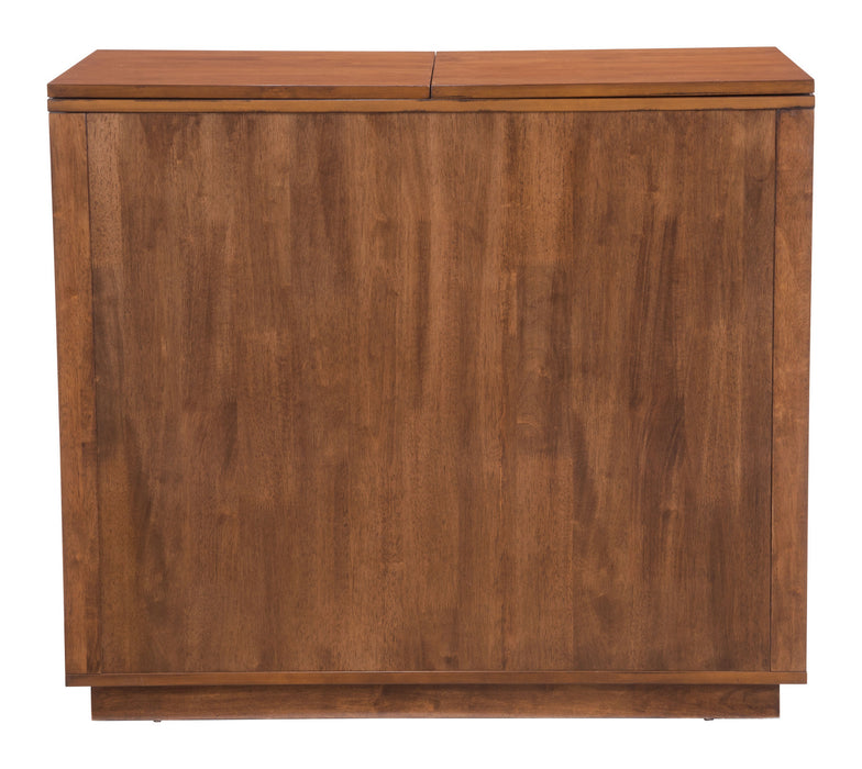 Bar Cabinet from the Linea collection in Walnut finish