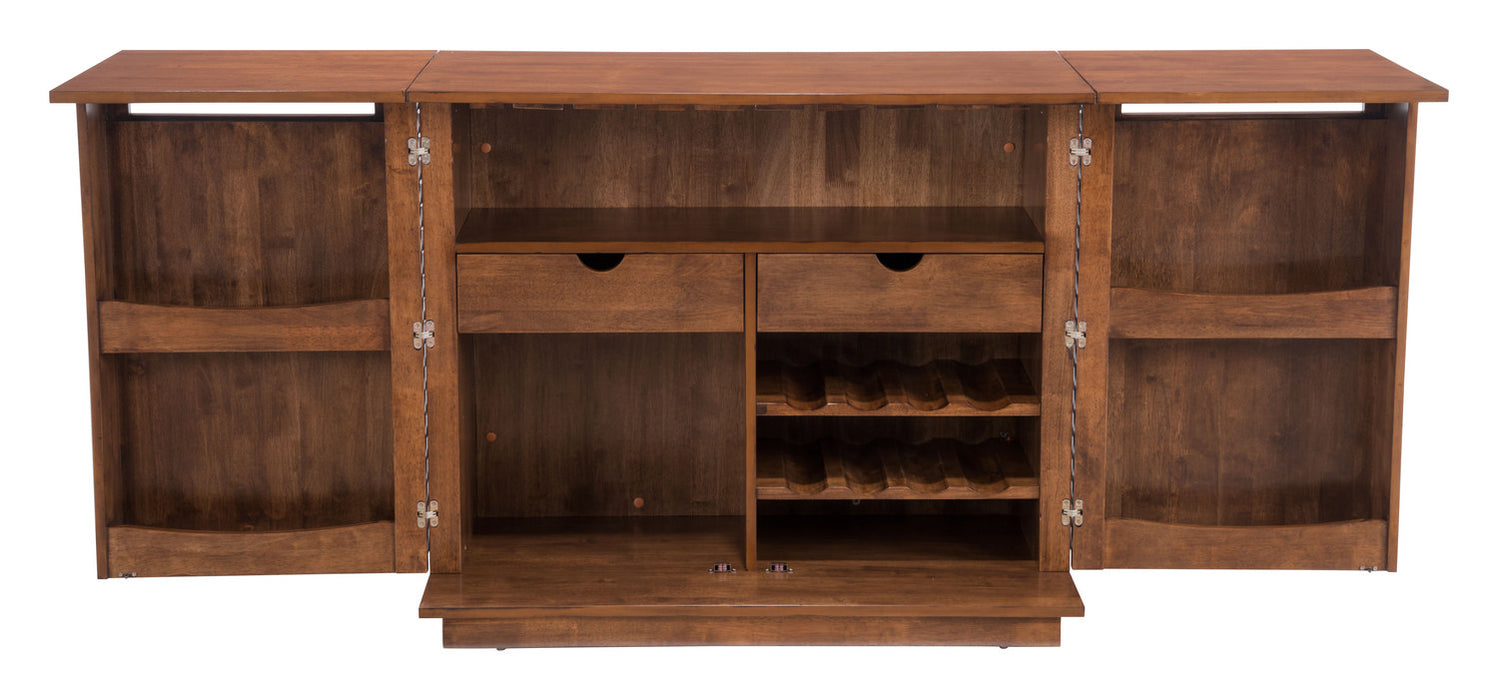 Bar Cabinet from the Linea collection in Walnut finish