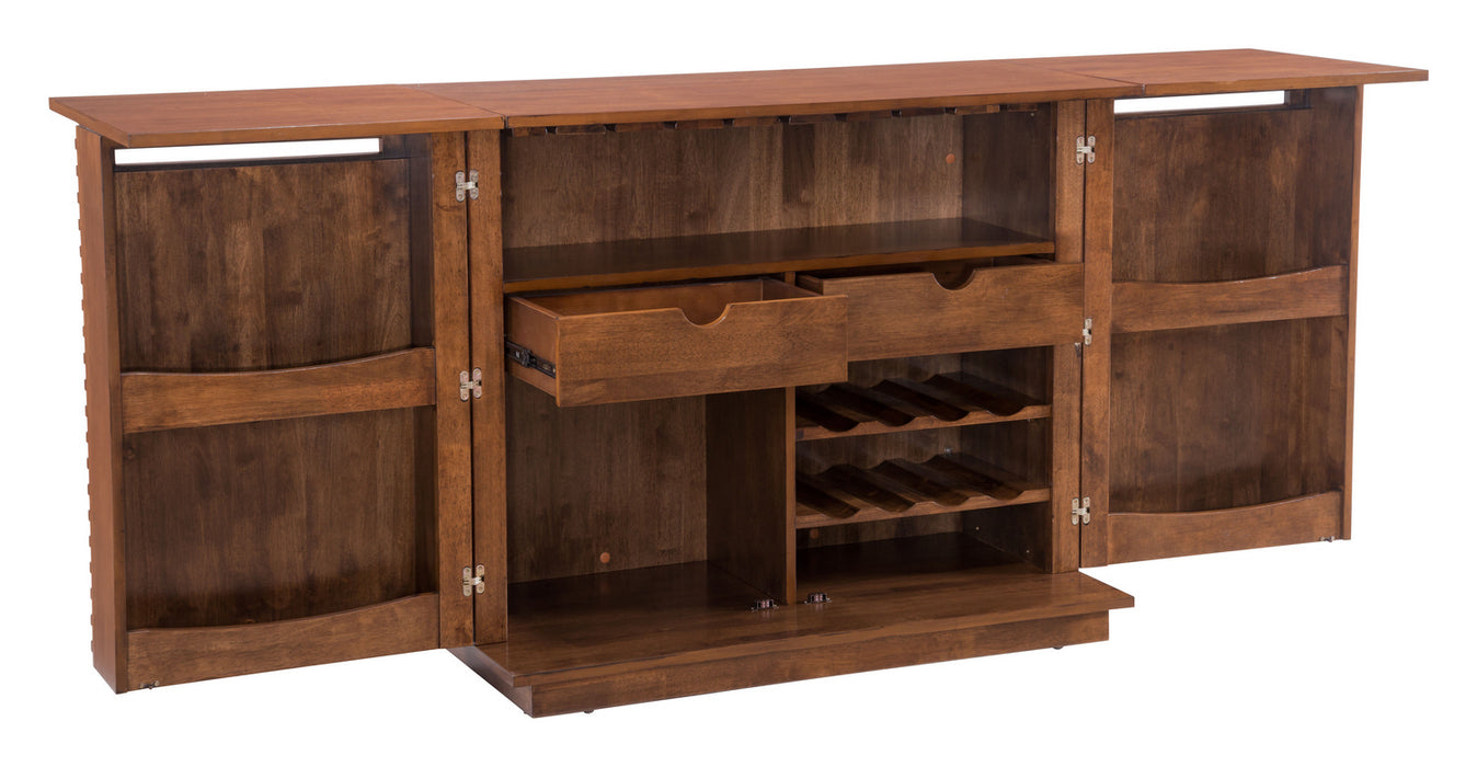 Bar Cabinet from the Linea collection in Walnut finish