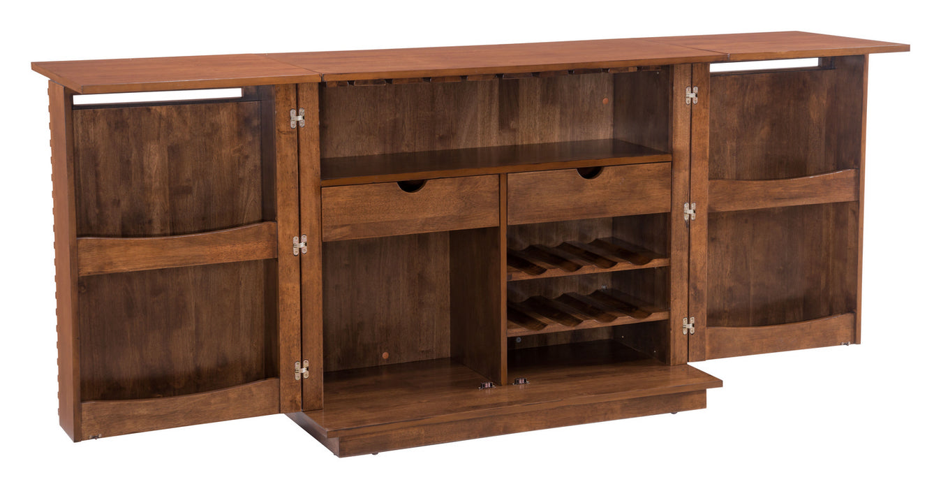 Bar Cabinet from the Linea collection in Walnut finish