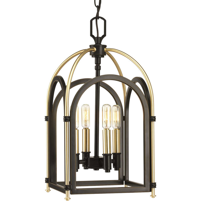 Progress Lighting - P500038-020 - Four Light Foyer Pendant - Westfall - Antique Bronze